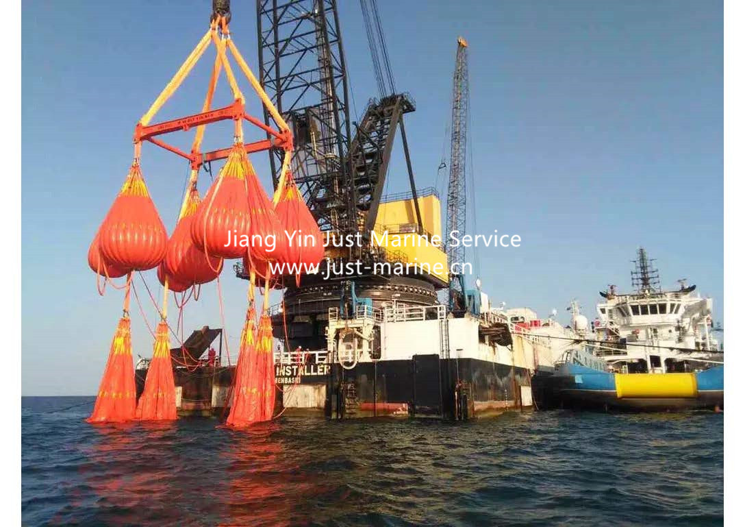 Offshore crane load testing 1200T